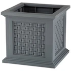 Pure Garden Outdoor Rattan Style Planter Box 14.65-INCH Pot, Gray New. Price: $30.00.