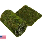 108'' X 16'' Dried Moss Table Runner - Green Sheet Roll For Crafts, Preserv New. Price: $58.40.