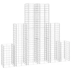 Gabion Set 6 Piece Galvanized Wire Welded Mesh Rock-stone Wall Barrier Vidaxl. Price: $115.99.