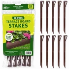 Master Mark 99310 Brown Terrace Board Lawn And Garden Edging Stake Kit H In. New. Price: $13.13.