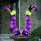 Juegoal 22" Light-up Wicked Purple Witch Legs Halloween Yard Signs & Timer New. Price: $41.16.