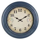 Wall Clock 18 Inch Large Outdoor Waterproof Thermometer Hygrometer Blue Alarllok New. Price: $59.99.