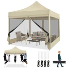 Cobizi 10X10 Heavy Duty Pop Up Canopy Tent 4 Sidewalls Khaki New. Price: $259.99.