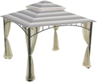 Garden Winds Replacement Canopy Top Cover For The Madaga Gazebo - Stripe Stone New. Price: $175.83.