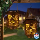 Solar Lantern Outdoor Hanging Lights Gifts For Women Mom Metal Garden Decor Outs New. Price: $42.79.