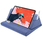 Moko Tablet Pillow Stand Soft Bed Holder For Up To 11IN Pad Denim Blue Open. Price: $27.99.