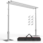 Emart Backdrop Stand Heavy Duty 10X10FT,THREE Crossbar Pipe Drape Photo B... New. Price: $423.83.