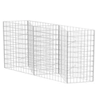 Gabion Basket Retaining Wall Wire Fence Outdoor Garden Galvanized Steel Vidaxl New. Price: $94.99.