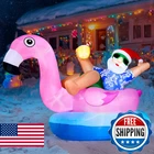 Joyin Christmas Inflatable Santa Flamingo Outdoor Decoration, Blow New. Price: $58.28.
