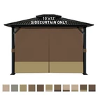 Aoodor 12'X10' Gazebo Universal Replacement Privacy Curtain Side Walls 4 Panels New. Price: $74.99.