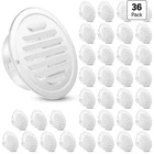 Zonon 36 Pcs Stainless Steel Soffit Vents 4 Inch Round White Louver Mesh Screen Open. Price: $59.00.