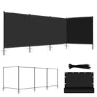 Privacy Fence Set With Poles And Rails Ground Spikes Kit For Garden Pool Yard New. Price: $178.99.
