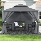 8X8 Patio Gazebo With Window Curtains Canopy Tent For Outdoor Garden New. Price: $420.00.