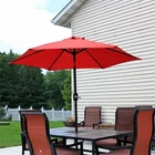 7.5 Ft Aluminum Patio Umbrella With Tilt And Crank - Burnt Orange By Sunnydaze New. Price: $91.95.