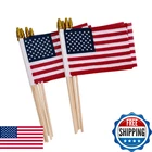 12-PACK 4X6" Small American Stick Flags Us Mini Hand Waved Decoration New. Price: $11.36.