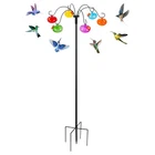 Liitrton Glass Hummingbird Feeders With Shepherds Hook For Outdoors Hanging 6... New. Price: $50.84.