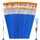 Zrlei Paint Brushes Bulk, 110 Pcs Flat Tip Round Acrylic Small, Blue New. Price: $13.35.
