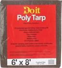 Do It Best 764337 Poly Tarpaulin, Medium Duty Tarp, 6X8, Brown/green New. Price: $13.40.