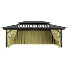 Pakunoda Outdoor Gazebo Curtain Replacement Universal 4-PANEL Sidewalls 12' X 20 New. Price: $67.23.
