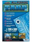 Blue Polyethylene Tarp 20' X 30' Rust Proof Grommets Tear Resistant All Weather New. Price: $19.99.