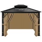 Slashome 10'X12' Gazebo Curtains Outdoor Waterproof, Khaki Universal Replacem... New. Price: $171.98.