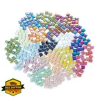 Btmiey Mixed Color Glass Mosaic Tiles 200PCS Square Craft Kit New. Price: $20.00.