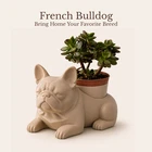 French Bulldog Planter For 4 Inch Nursery Pots Lover Gift Indoor New. Price: $51.99.