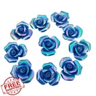 Btmiey 10PCS 3D Iridescent Blue Ceramic Flower Tiles 1.6 Inch Artwork New. Price: $34.99.
