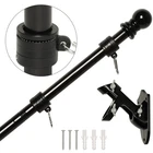 Stainless Steel Mounting Bracket Flag Pole Kit For 3X5 American Black 5' New. Price: $26.33.