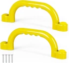 Playground Safety Handles - Outdoor Yellow Grab Bars, Plastic Tree House New. Price: $28.99.