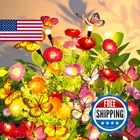 Garpar Solar Garden Lights, 6 Pack Swaying With 18 Butterflies & 42 New. Price: $73.48.