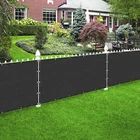 Houssity 8 Ft Black Privacy Screen For Chain Link Fence Carport Garden Farm New. Price: $196.99.