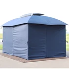 4-PIECE 10 X 13 Ft Polyester Gazebo Sidewall Curtain Set Navy By Sunnydaze New. Price: $55.67.