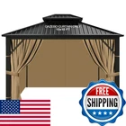 Slashome 10X10 Gazebo Curtains Outdoor Waterproof Khaki Universal Replacement New. Price: $176.21.