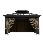 Pakunoda Outdoor Gazebo Curtain Replacement Universal 4-PANEL Sidewalls 12' X... New. Price: $160.10.