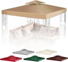 Flexzion Gazebo Cover Replacement Canopy Top 10X10 Ft (3M 3M) - Double Tier New. Price: $92.52.